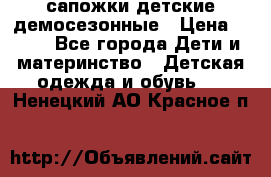 сапожки детские демосезонные › Цена ­ 500 - Все города Дети и материнство » Детская одежда и обувь   . Ненецкий АО,Красное п.